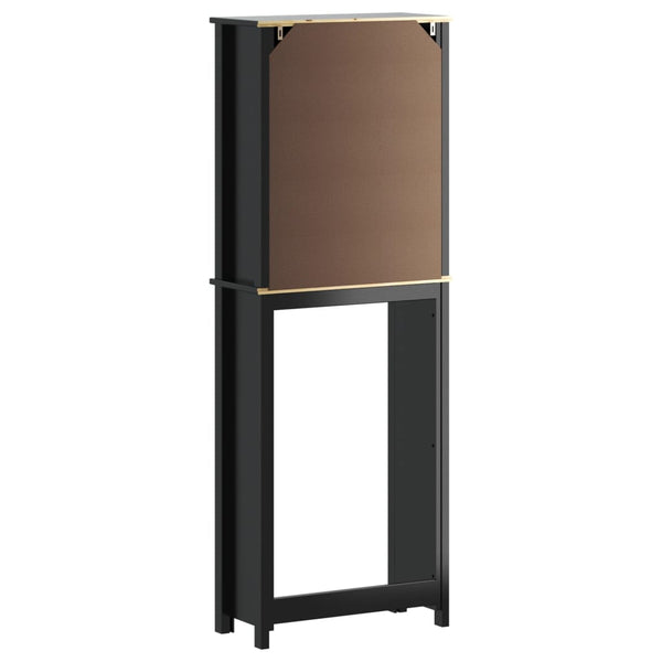 Toilettenschrank BERG Schwarz Massivholz