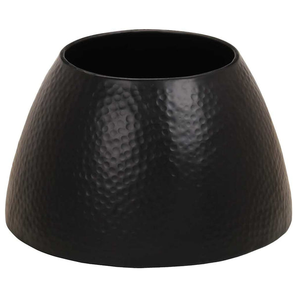 Schwarzer Couchtisch Aluminium Gehämmert Ø 50cm