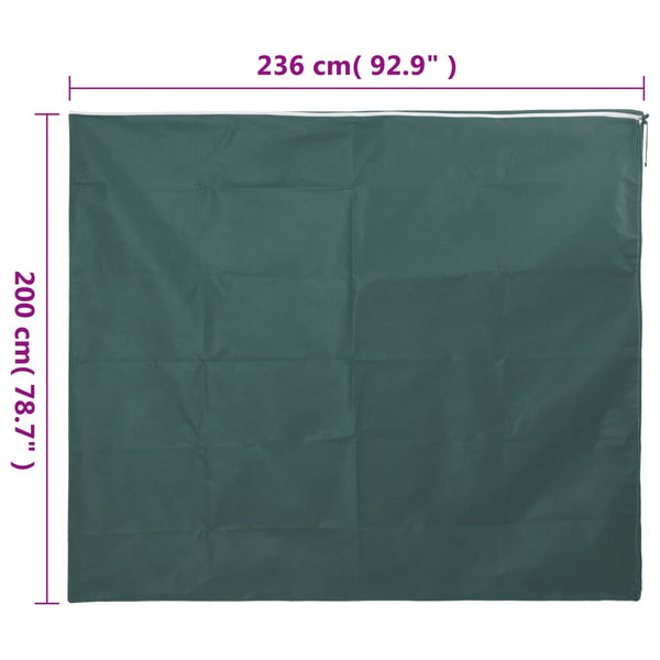 vidaXL Voile d'hivernage zippé 2 pcs 70 g/m² 2,36x2 m