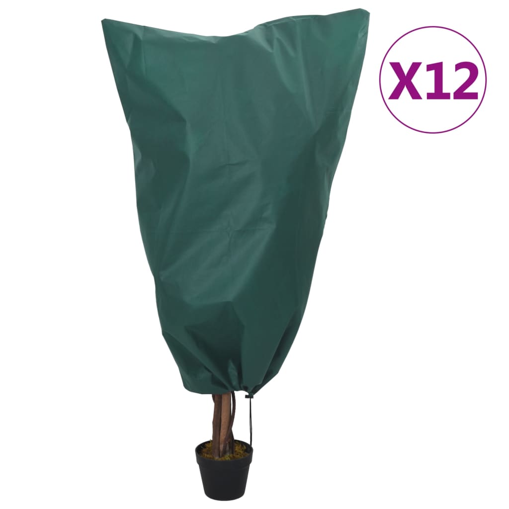 Wintervlies Pflanzenhülle mit Kordelzug, 12 Stk.
