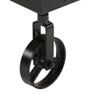 Couchtisch Mango Massivholz Rollen 100x55 cm