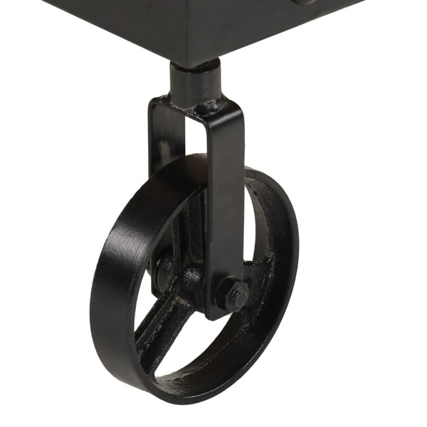 Couchtisch Mango Massivholz Rollen 100x55 cm