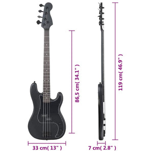 E-Bass für Anfänger mit Tasche, 4/4 Größe