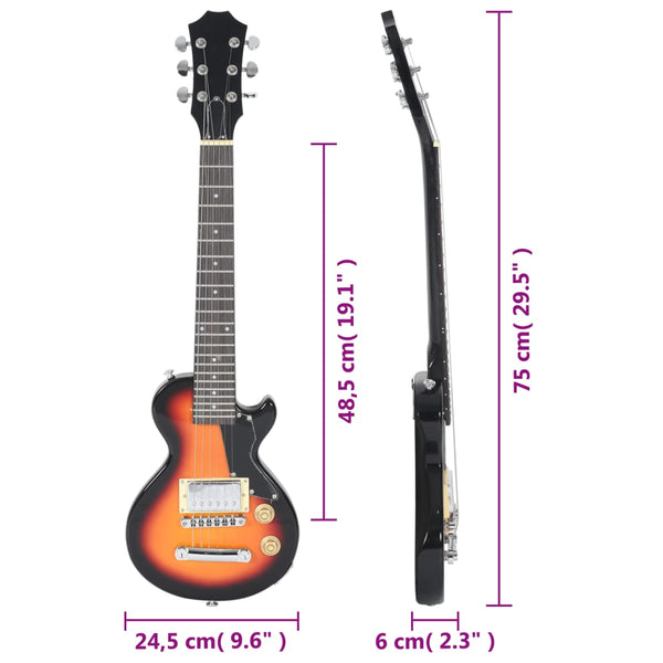 3/4 E-Gitarre für Kinder mit Tasche