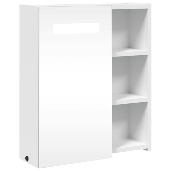 LED Spiegelschrank Weiß 45x13x52 cm