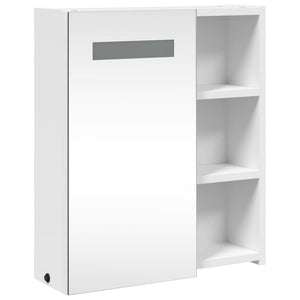 LED Spiegelschrank Weiß 45x13x52 cm