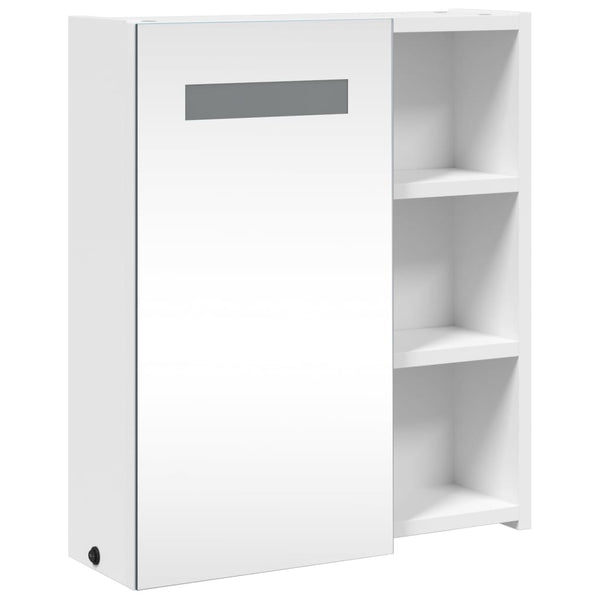 LED Spiegelschrank Weiß 45x13x52 cm