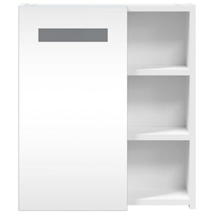 LED Spiegelschrank Weiß 45x13x52 cm