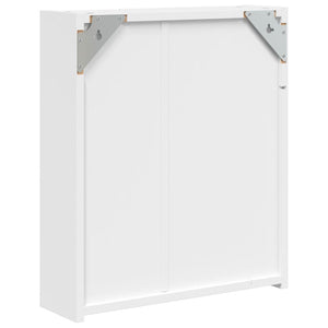 LED Spiegelschrank Weiß 45x13x52 cm
