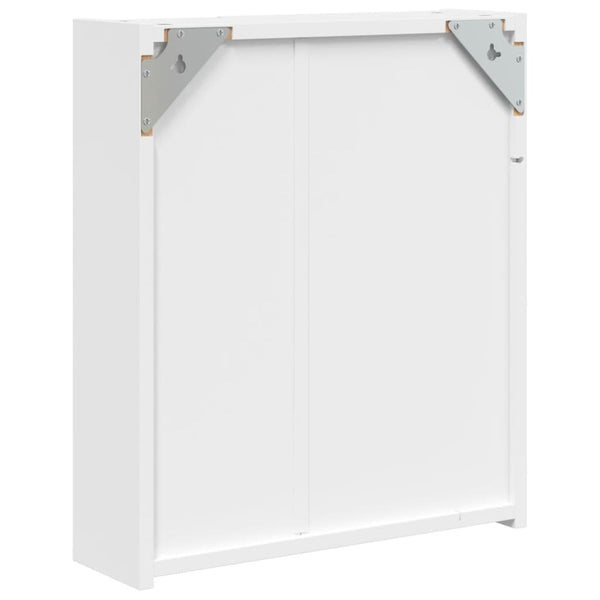 LED Spiegelschrank Weiß 45x13x52 cm