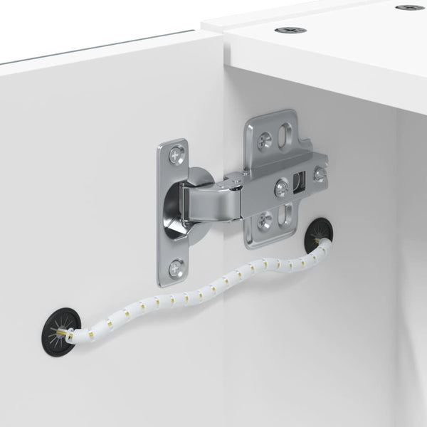 LED Spiegelschrank Weiß 45x13x52 cm