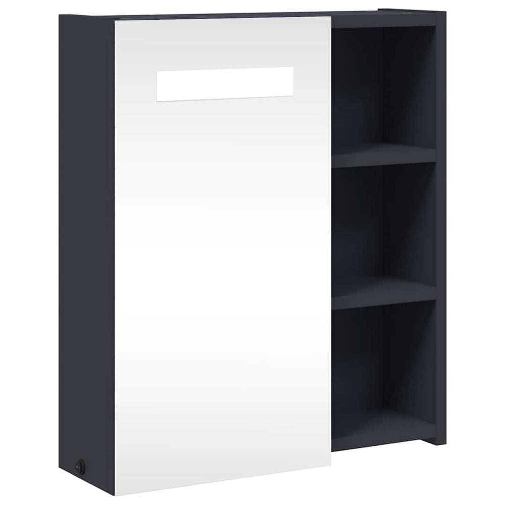 LED Spiegelschrank Grau 45x52 cm