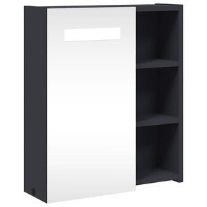LED Spiegelschrank Grau 45x52 cm