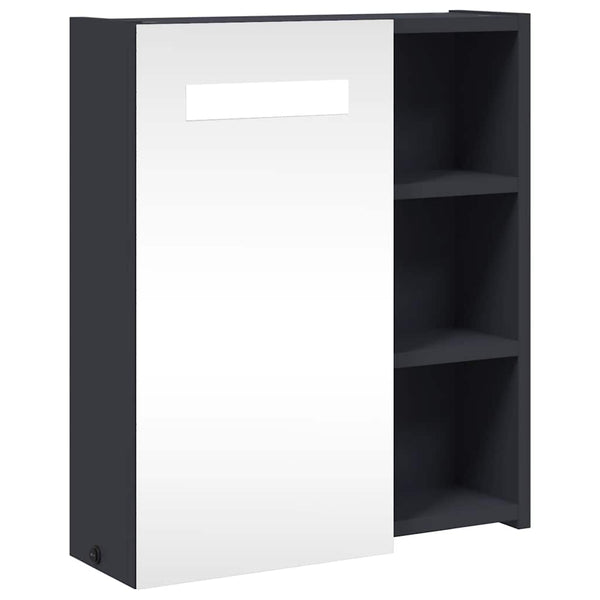 LED Spiegelschrank Grau 45x52 cm