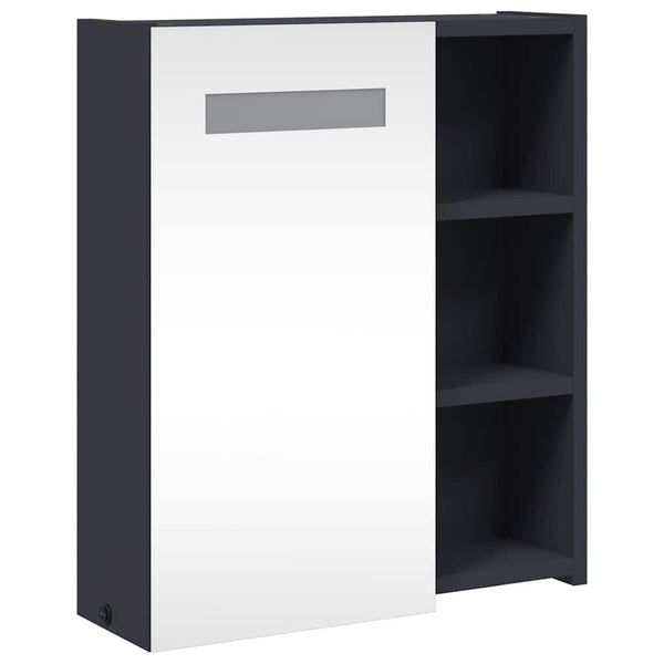 LED Spiegelschrank Grau 45x52 cm