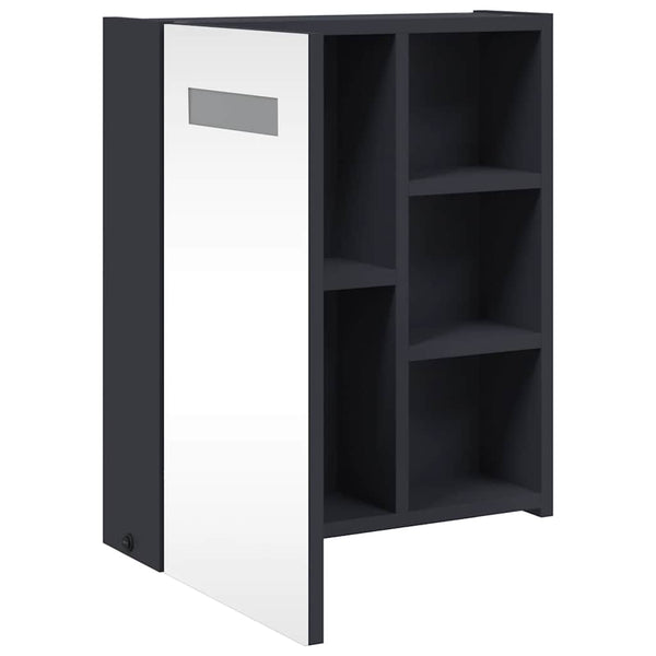 LED Spiegelschrank Grau 45x52 cm
