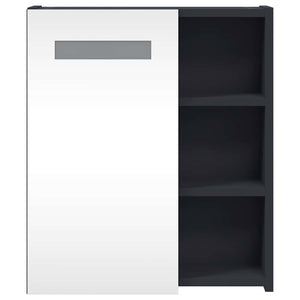 LED Spiegelschrank Grau 45x52 cm