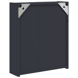 LED Spiegelschrank Grau 45x52 cm