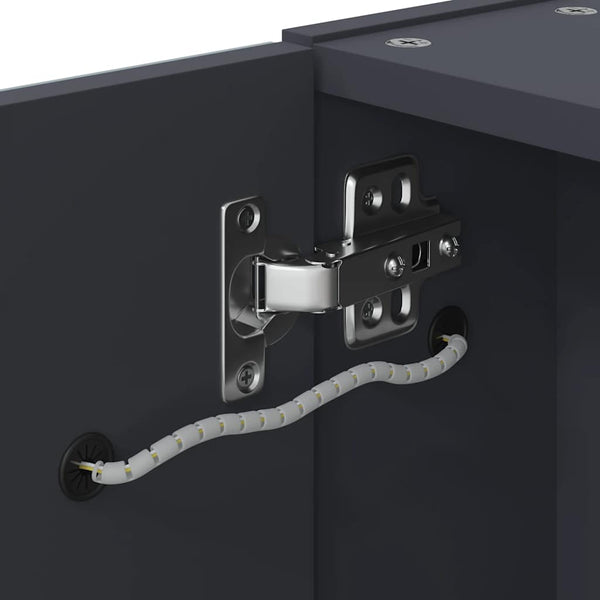 LED Spiegelschrank Grau 45x52 cm