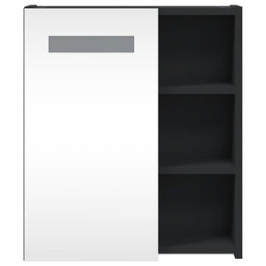 LED Spiegelschrank Schwarz 45x52 cm