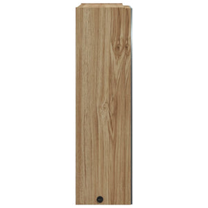 Spiegelschrank mit LED Eichenoptik 45 cm