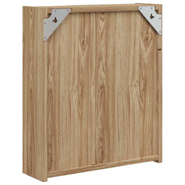 Spiegelschrank mit LED Eichenoptik 45 cm