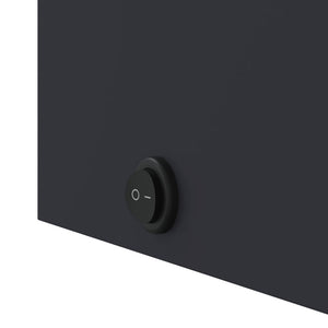 Spiegelschrank mit LED-Beleuchtung Grau 60 cm