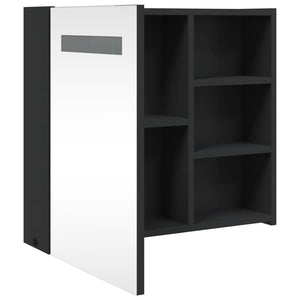 LED Spiegelschrank Schwarz 60 cm
