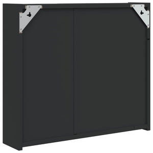 LED Spiegelschrank Schwarz 60 cm