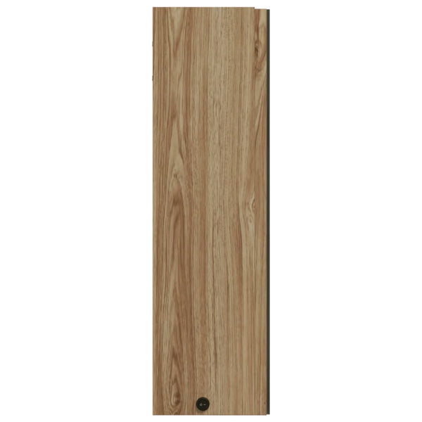 Spiegelschrank mit LED Eichenoptik 60 cm