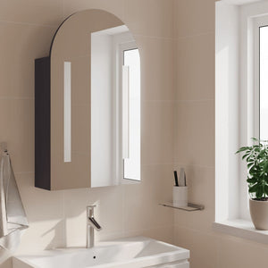 LED Spiegelschrank Grau 42x13x70 cm
