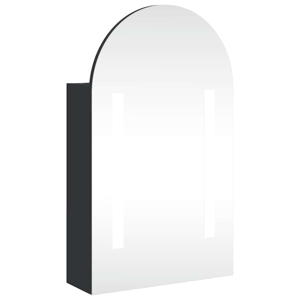 LED Spiegelschrank Schwarz 42x70 cm