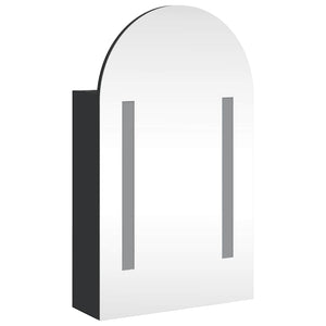 LED Spiegelschrank Schwarz 42x70 cm