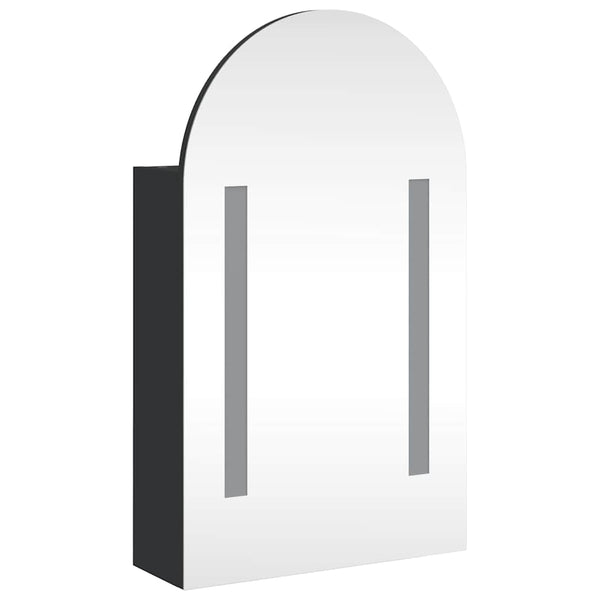 LED Spiegelschrank Schwarz 42x70 cm