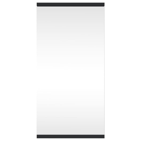 vidaXL Corner Mirror Cabinet Black 30x24x60 cm