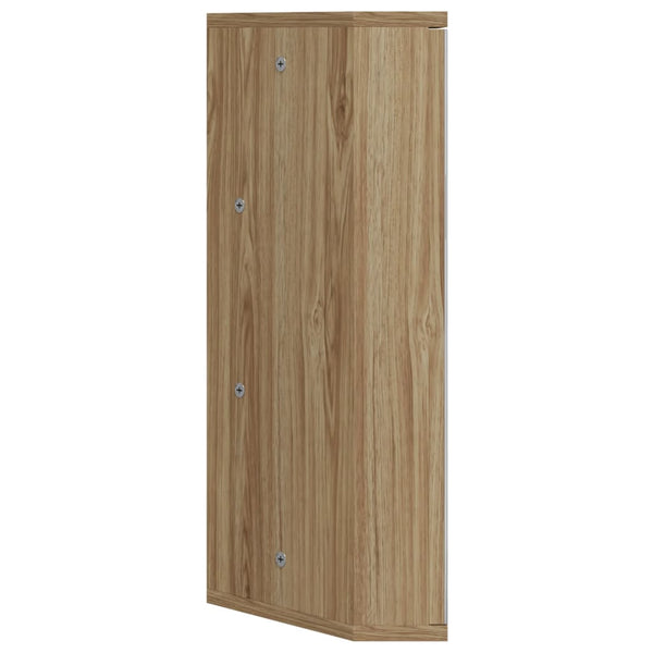 Eck Spiegelschrank Eiche 30x60 cm