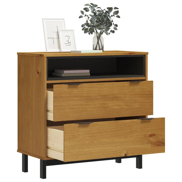 Massivholz Schubladenschrank Kiefer 80x80 cm