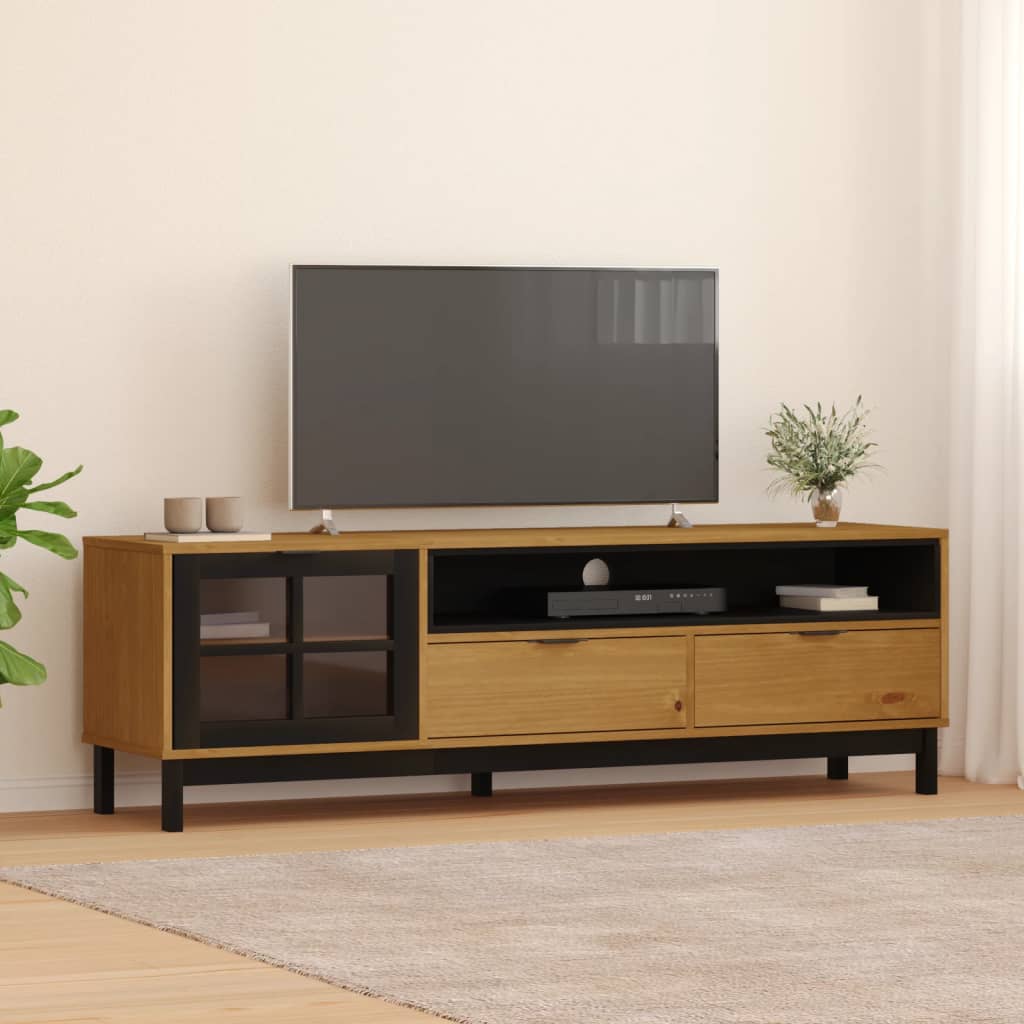 TV-Schrank Kiefer Massivholz 158 cm