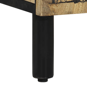 Waschbeckenunterschrank Mango Massivholz 62 cm