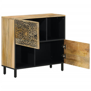 Massivholz Mango Beistellschrank 80cm