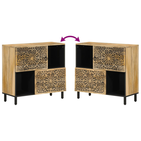 Massivholz Mango Beistellschrank 80cm