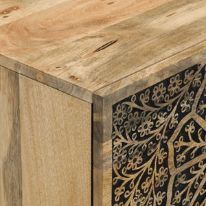 Massivholz Mango Beistellschrank 80cm