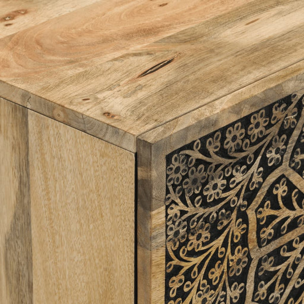 Massivholz Mango Beistellschrank 80cm