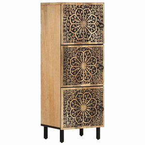 Massivholz Mango Beistellschrank 40x33x110 cm