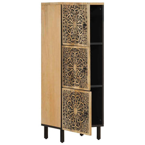 Massivholz Mango Beistellschrank 40x33x110 cm