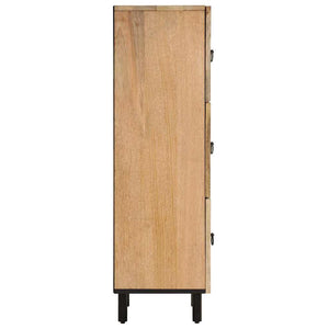 Massivholz Mango Beistellschrank 40x33x110 cm