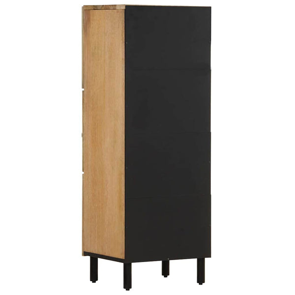Massivholz Mango Beistellschrank 40x33x110 cm