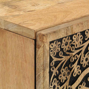 Massivholz Mango Beistellschrank 40x33x110 cm