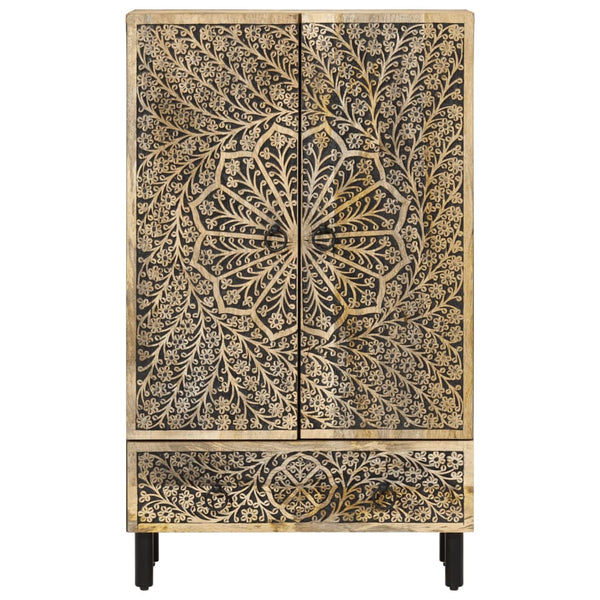 Highboard Mango Massivholz 60x33x100 cm