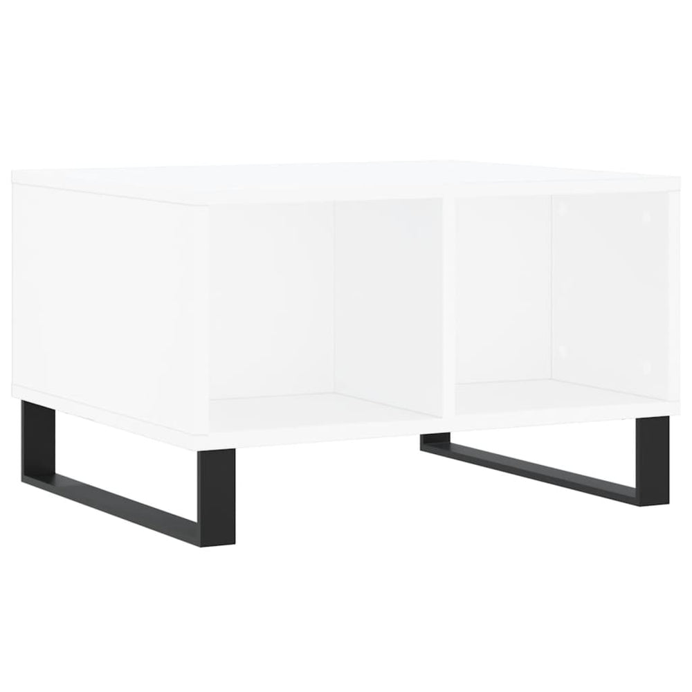vidaXL Coffee Table White 60x50x36.5 cm Engineered Wood